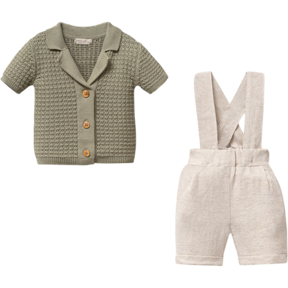 Set sweater+overallss