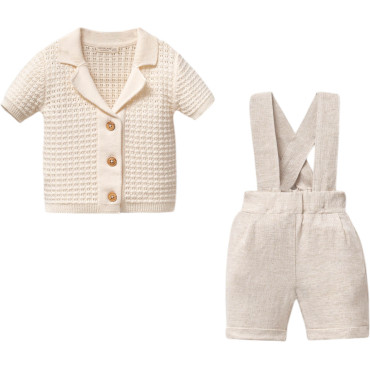 Set sweater+overallss