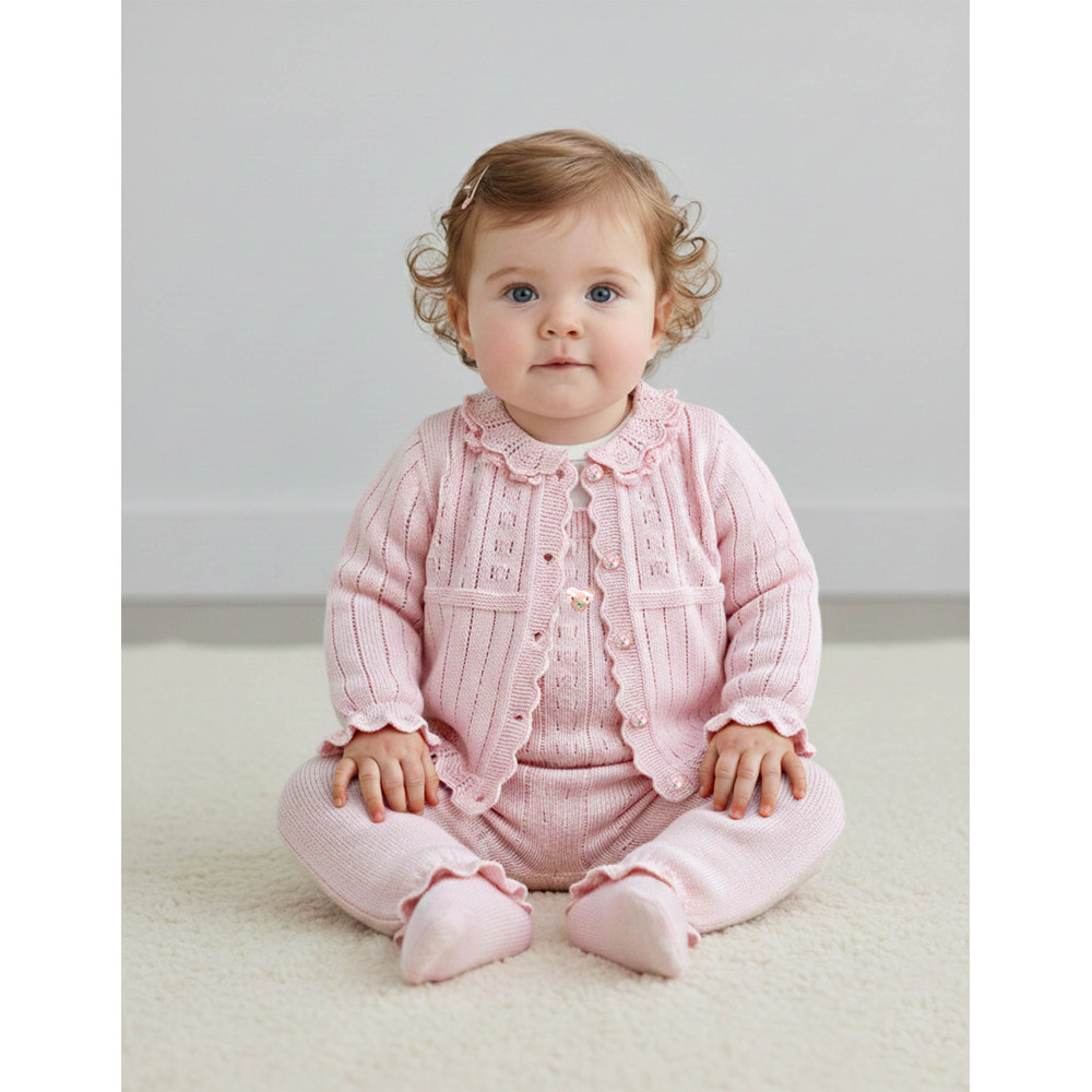 Set sweater+body+overalls