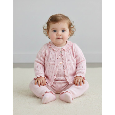 Set sweater+body+overalls