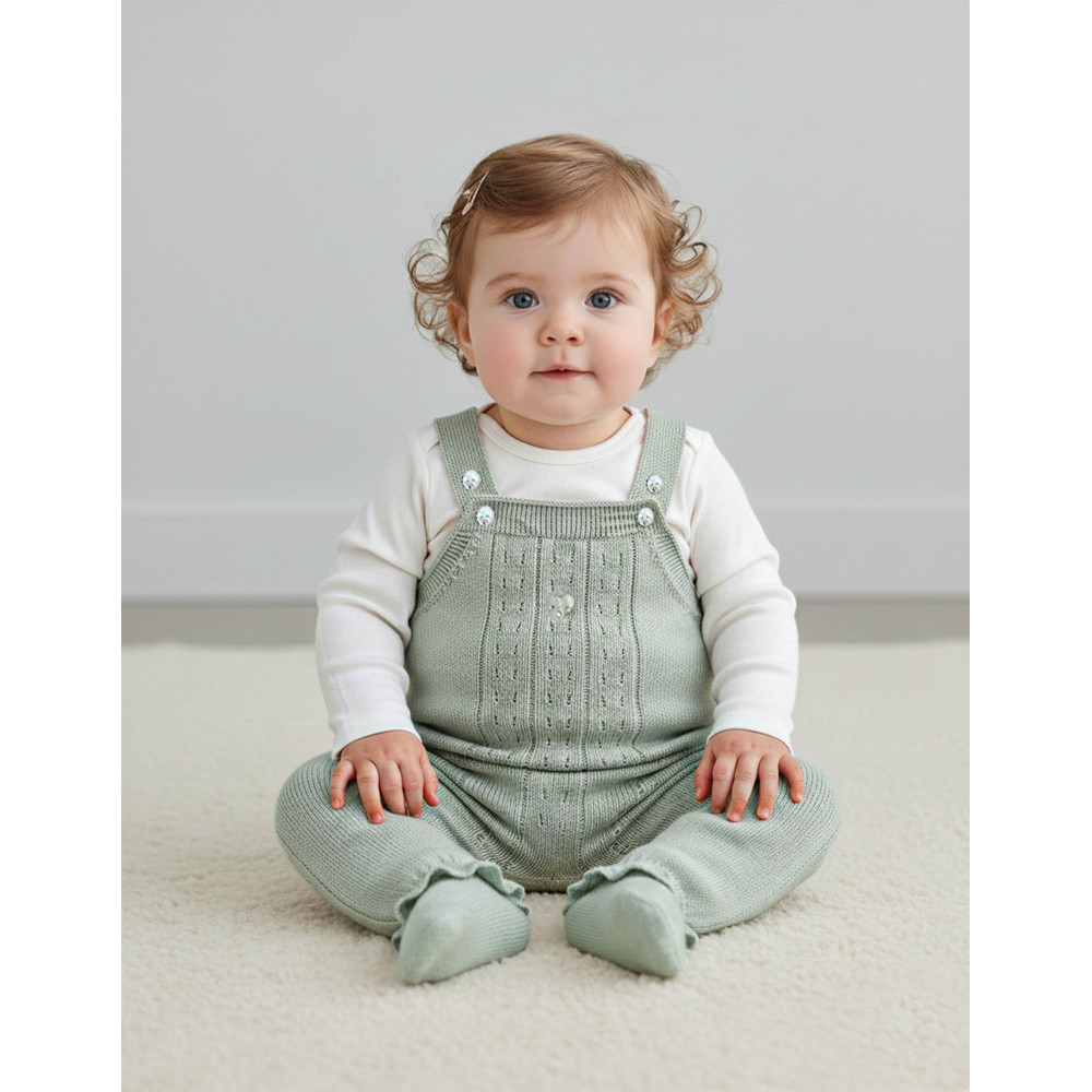 Set sweater+body+overalls