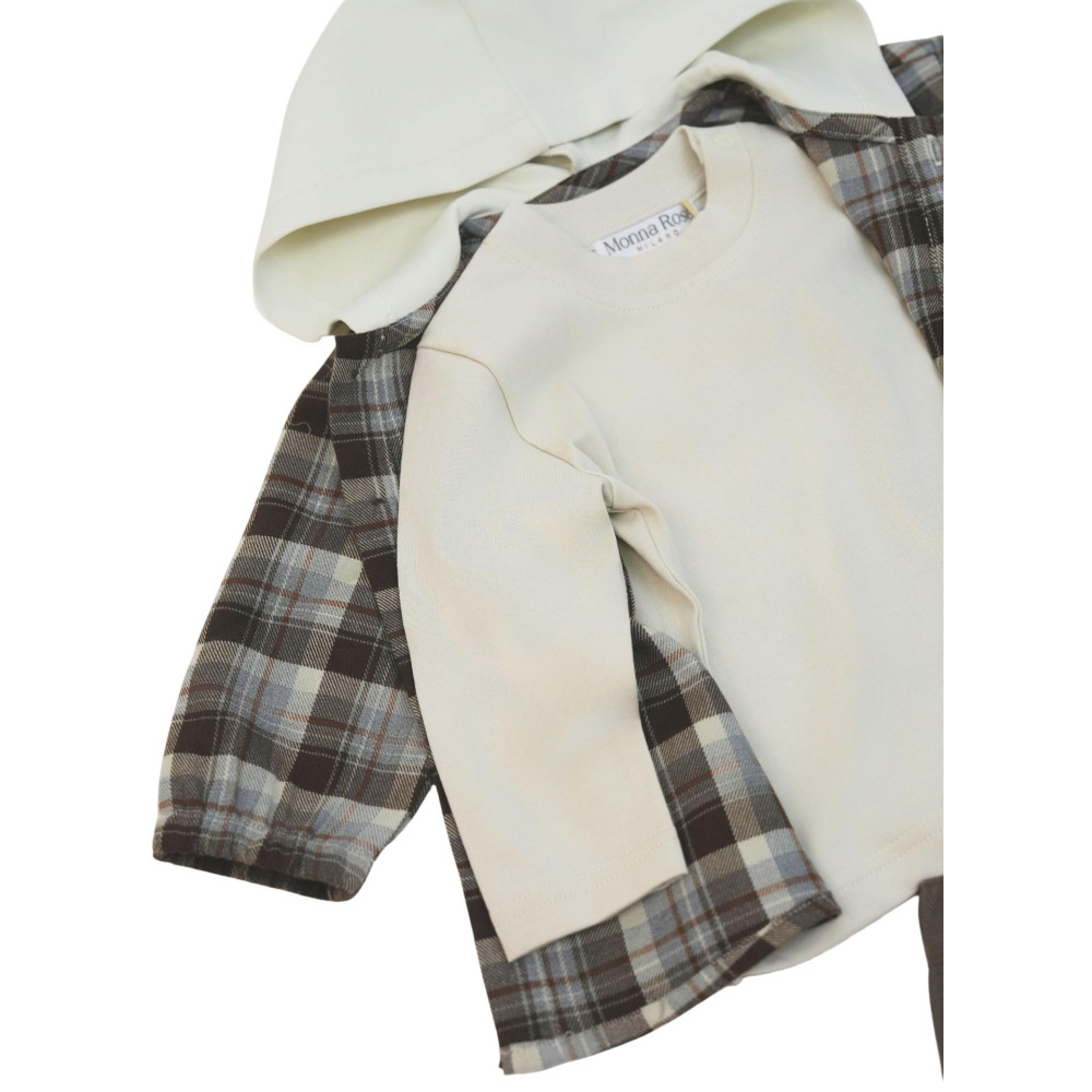 Set shirt+sweater+pants