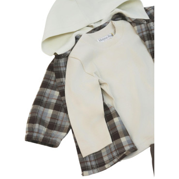 Set shirt+sweater+pants