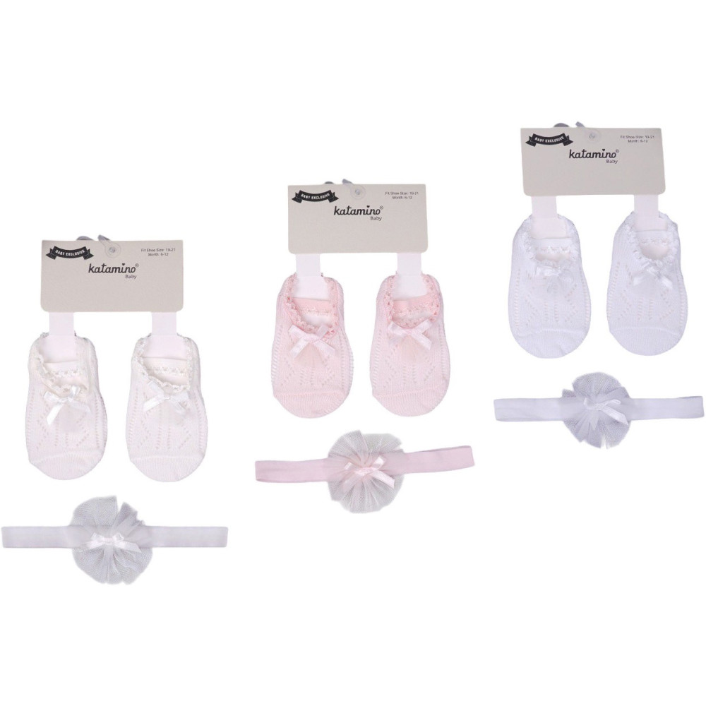 Socks low cut cotton+headband Miren