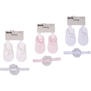 Socks low cut cotton+headband Miren