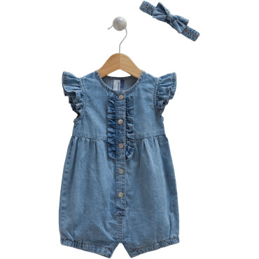 Overalls+headband, series DENIM GIRL