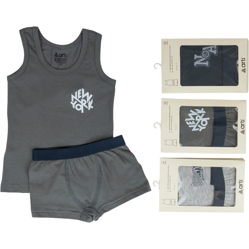 Set tank top+briefs Kaval