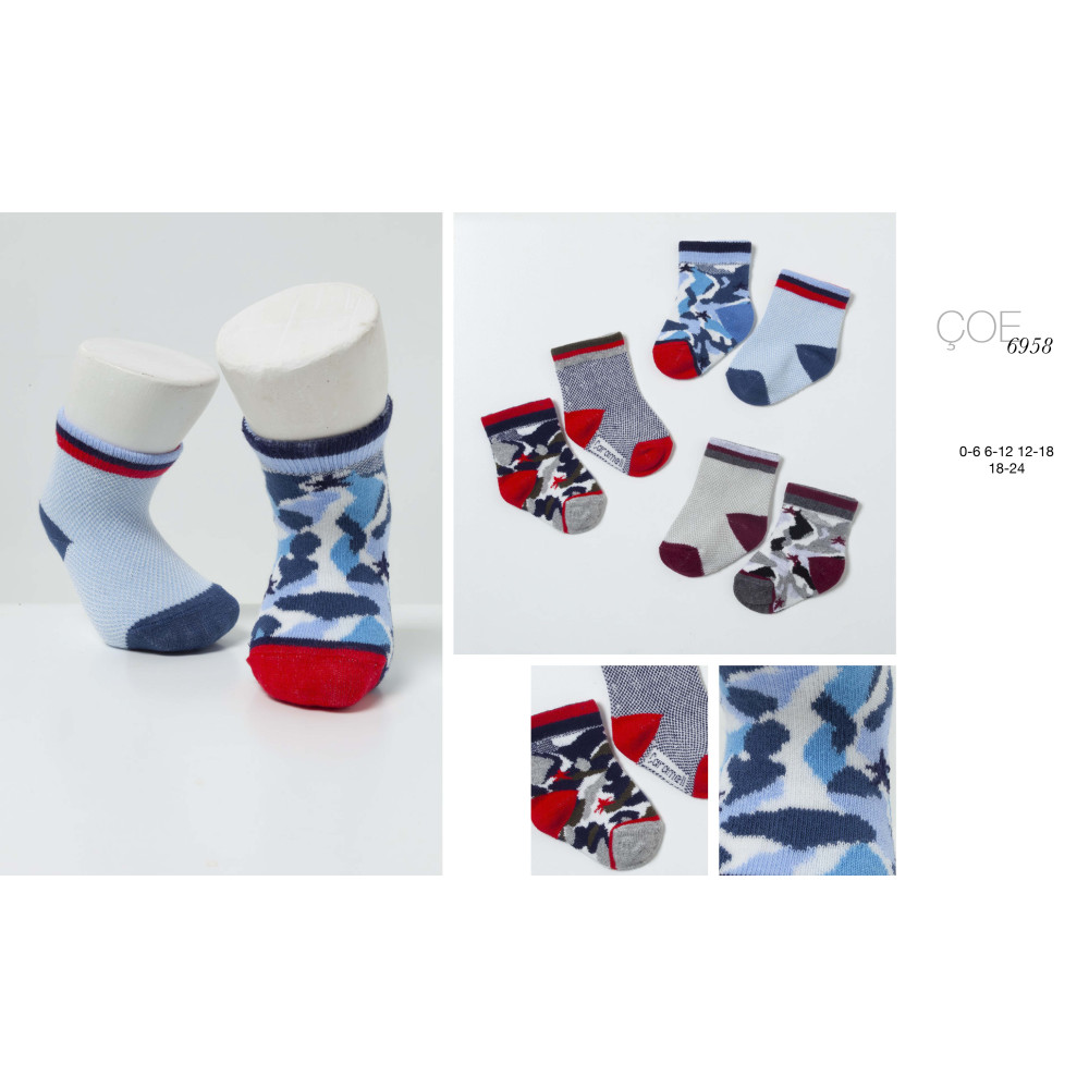 Socks set 2 pairs (pack of 12 sets), series BASIC