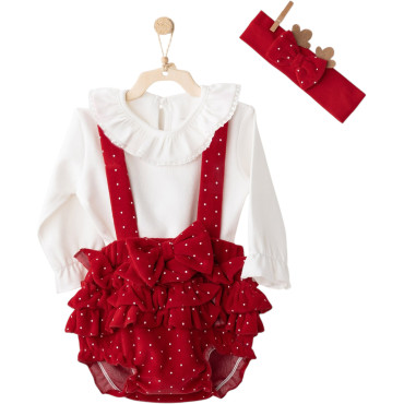 Set sweater+overalls+headband, series PARTY