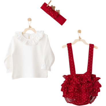 Set sweater+overalls+headband, series PARTY
