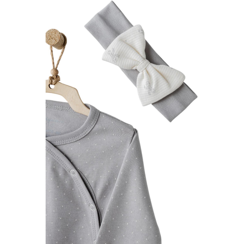 Overalls+headband, series BABY BOW BLISS