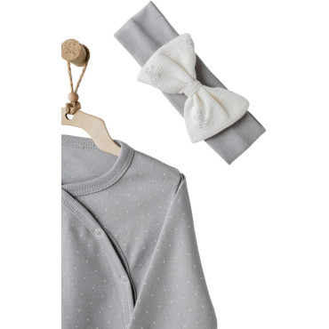 Overalls+headband, series BABY BOW BLISS