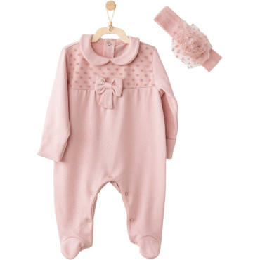 Overalls+headband, series LITTLE LEOPARD