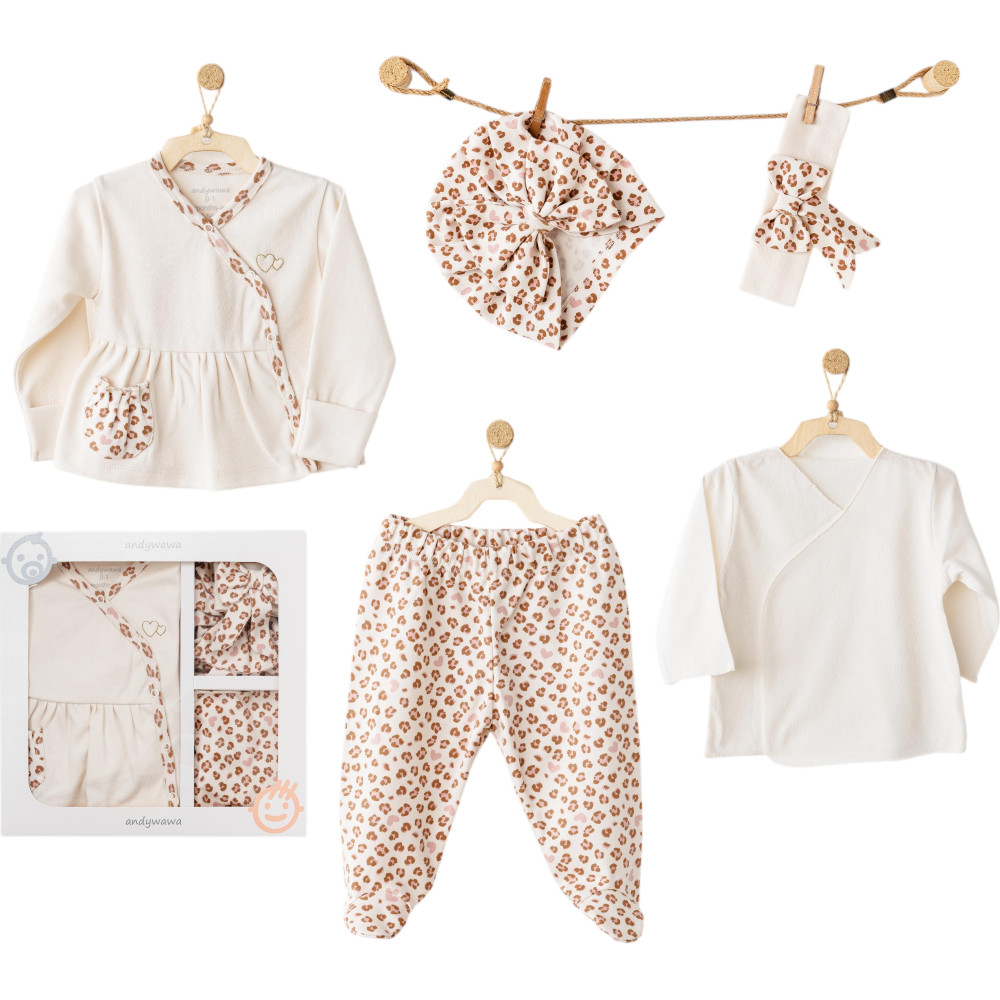 Set 5 items, series LITTLE LEOPARD