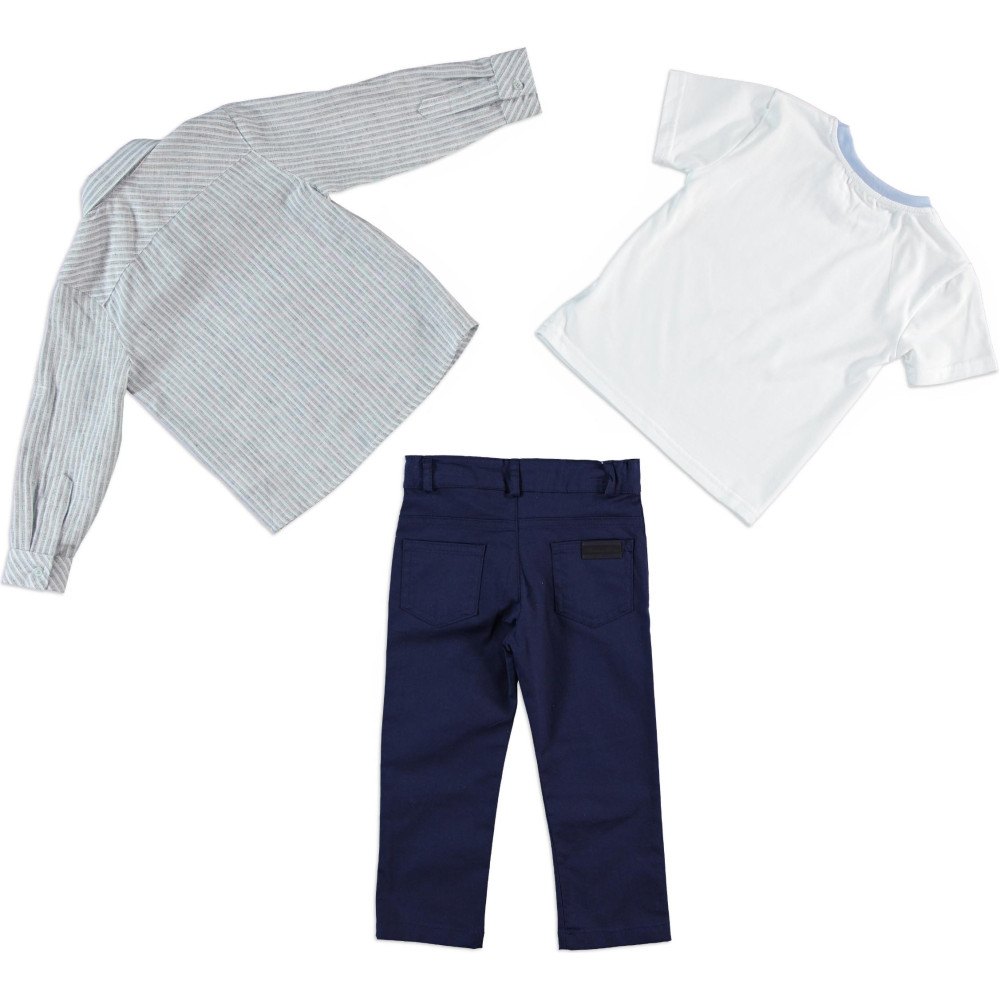 Set shirt+T-shirt+pants