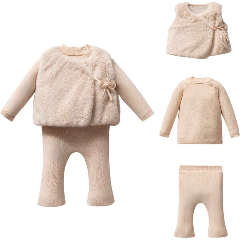 Set vest+sweater+pants
