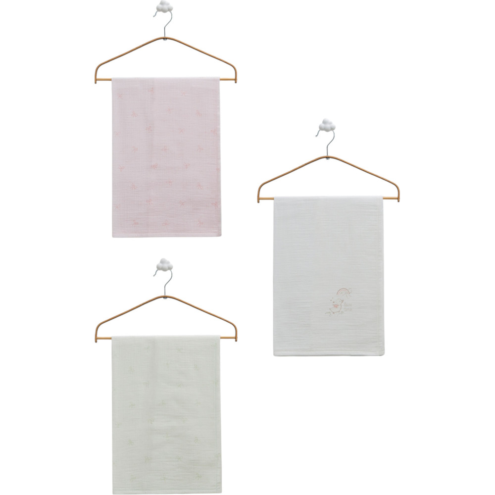 Muslin blankets set 2pcs, series LOVE TIME. (Expected 16.01.2026)