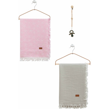 Muslin blankets set 2pcs, series BASIC. (Expected date)