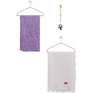 Muslin blankets set 2pcs, series BASIC. (Expected date)