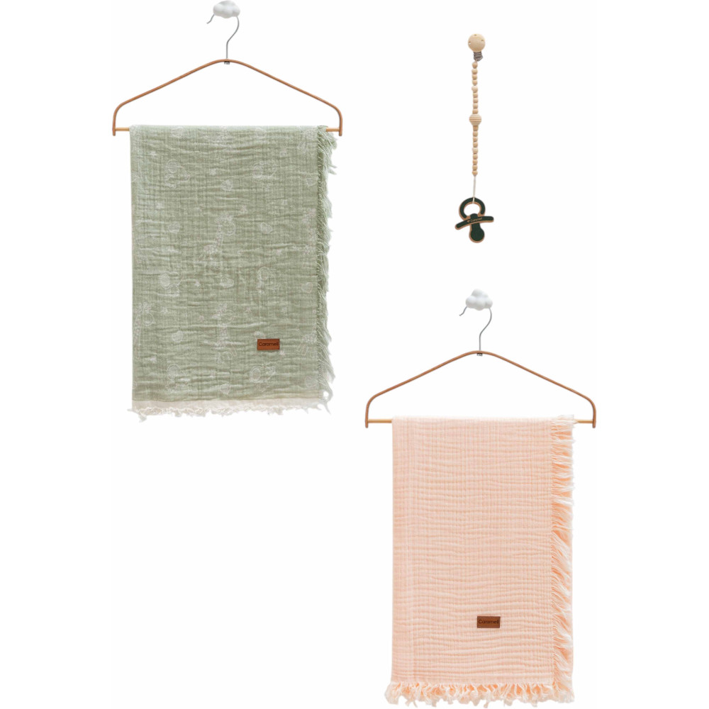 Muslin blankets set 2pcs, series BASIC. (Expected date)