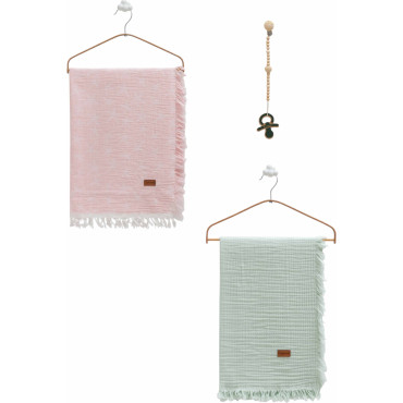 Muslin blankets set 2pcs, series BASIC. (Expected date)
