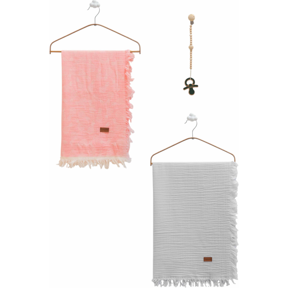 Muslin blankets set 2pcs, series BASIC. (Expected date)