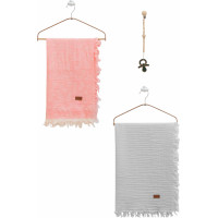 Muslin blankets set 2pcs, series BASIC