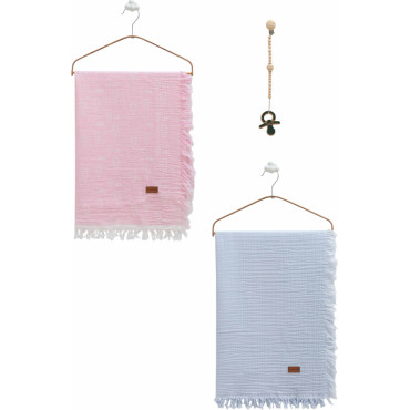 Muslin blankets set 2pcs, series BASIC. (Expected date)