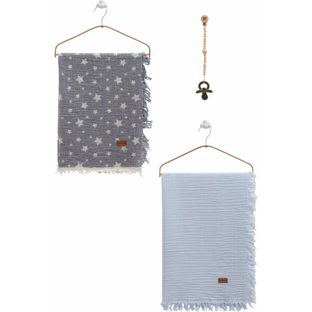 Muslin blankets set 2pcs, series BASIC. (Expected date)