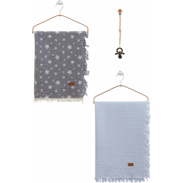 Muslin blankets set 2pcs, series BASIC. (Expected date)
