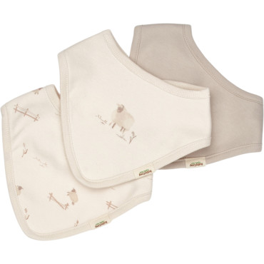 Bibs set 3pcs (pack of 5 sets)