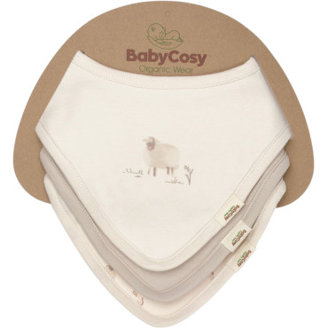 Bibs set 3pcs (pack of 5 sets)