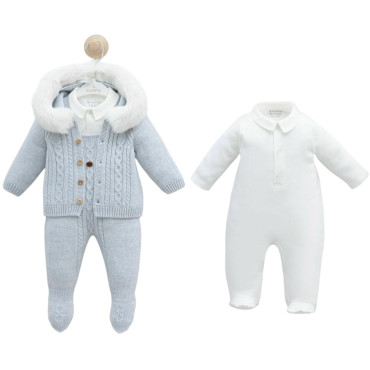 Set overalls+overalls+sweater