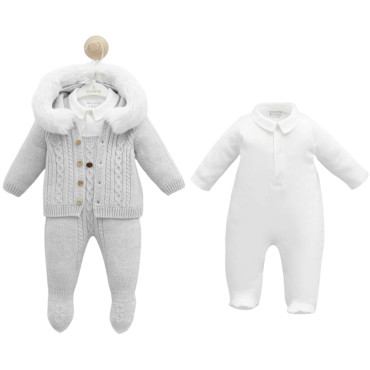 Set overalls+overalls+sweater