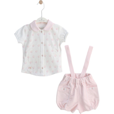 Set blouse+overalls