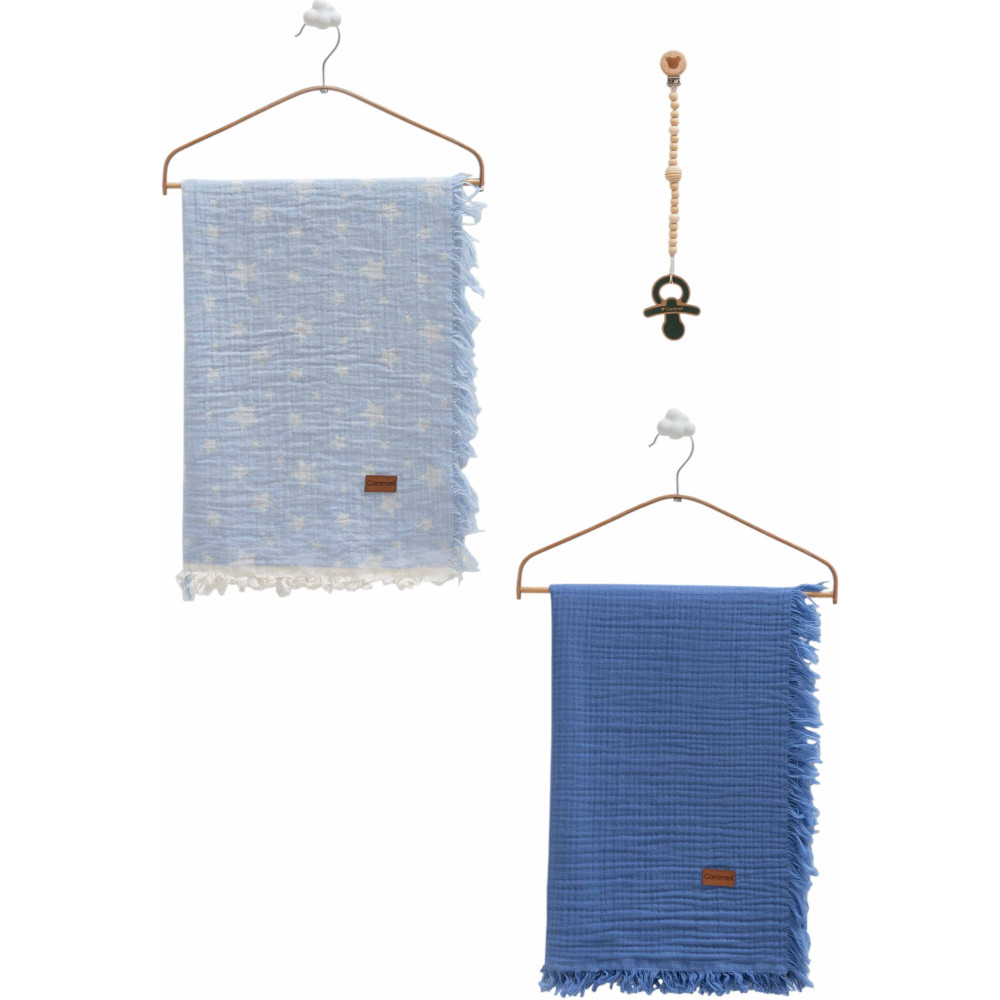 Muslin blankets set 2pcs, series BASIC. (Expected date)