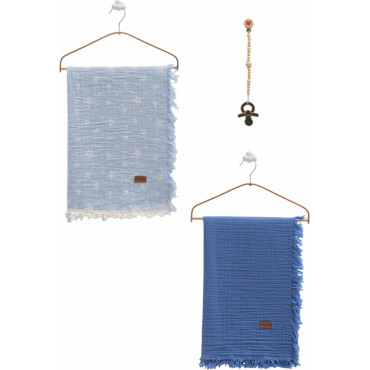 Muslin blankets set 2pcs, series BASIC. (Expected date)