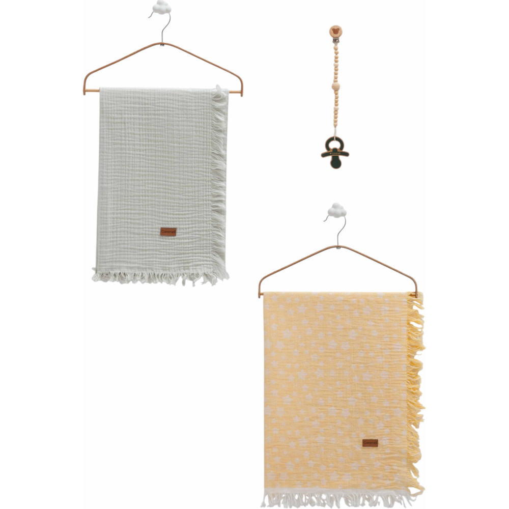 Muslin blankets set 2pcs, series BASIC. (Expected date)