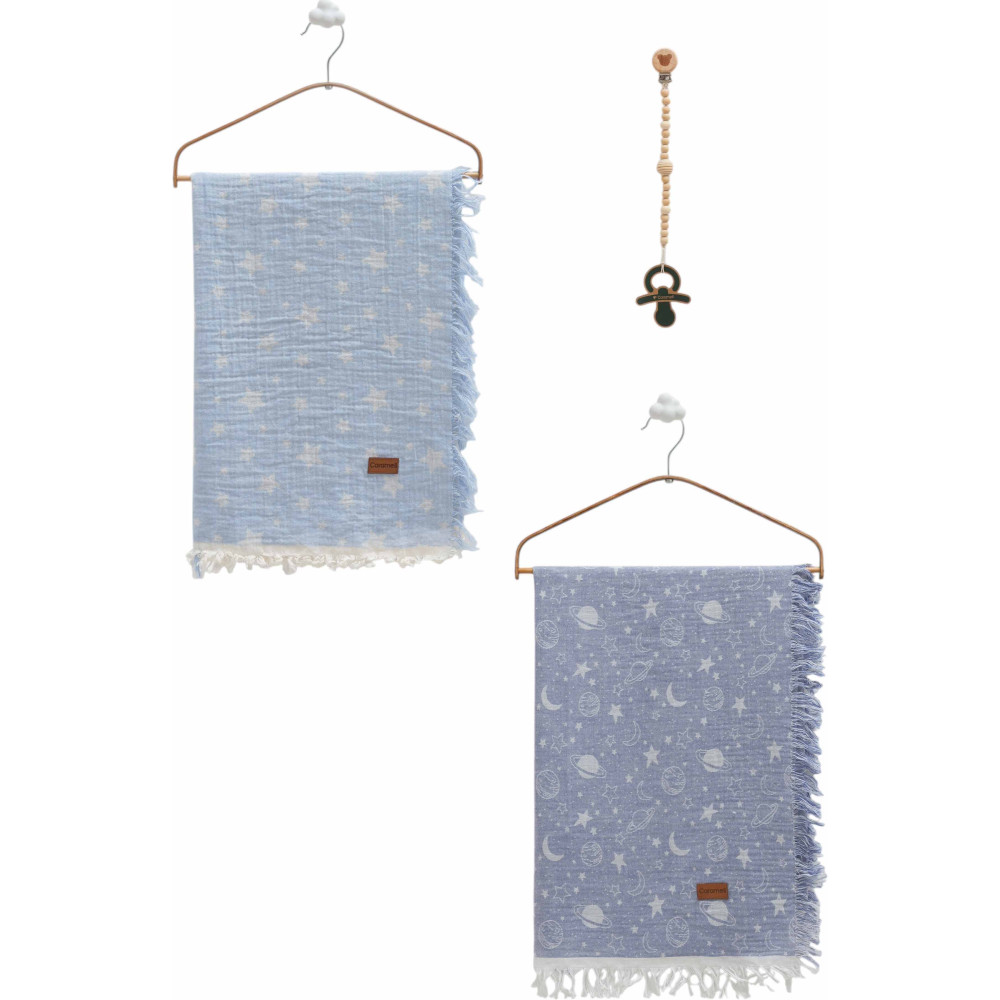 Muslin blankets set 2pcs, series BASIC. (Expected date)