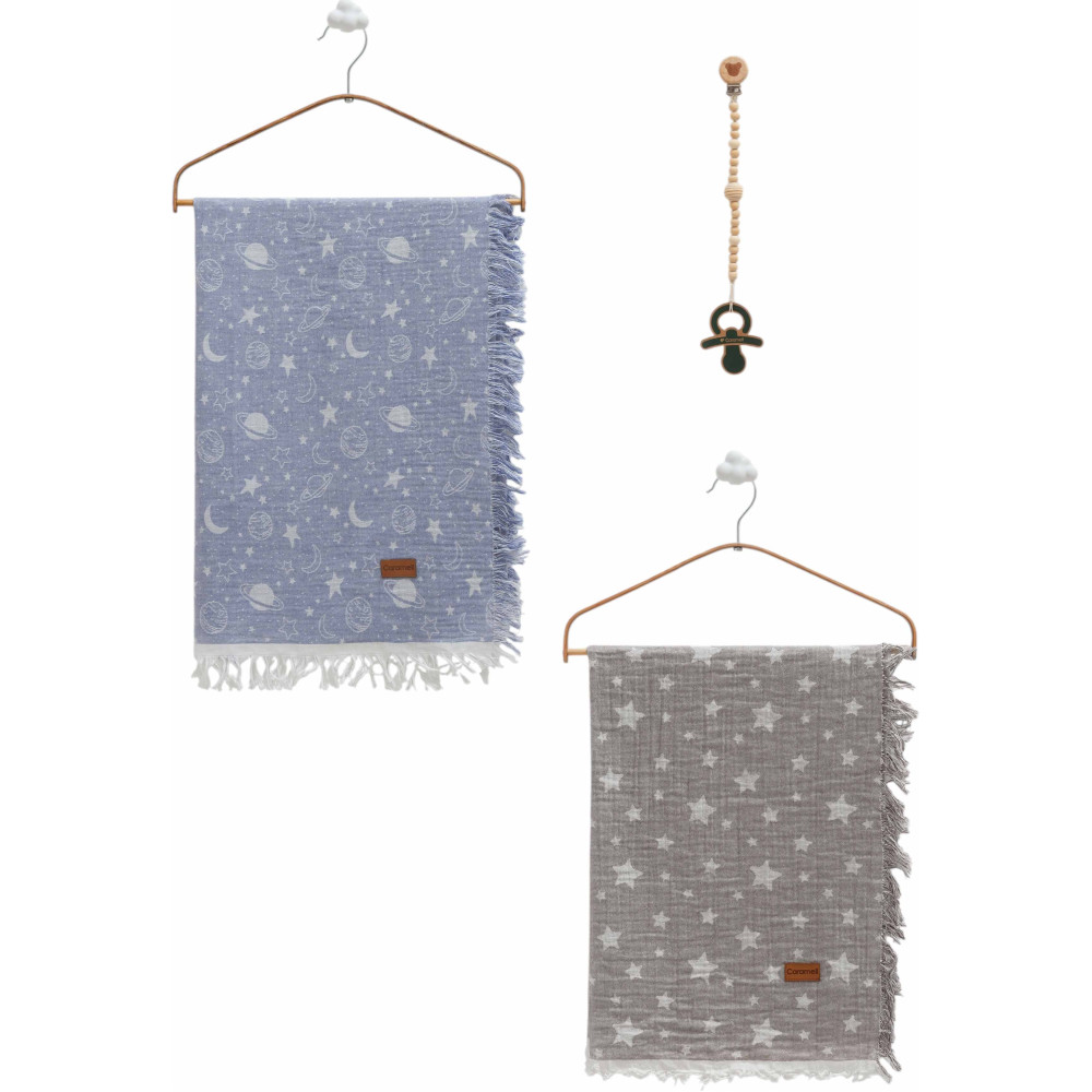 Muslin blankets set 2pcs, series BASIC. (Expected date)