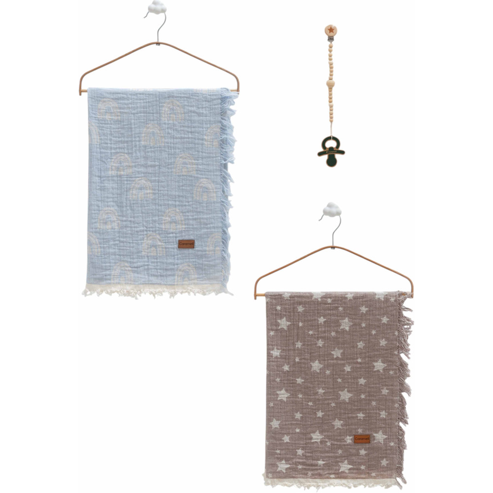 Muslin blankets set 2pcs, series BASIC. (Expected date)