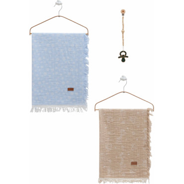 Muslin blankets set 2pcs, series BASIC. (Expected date)