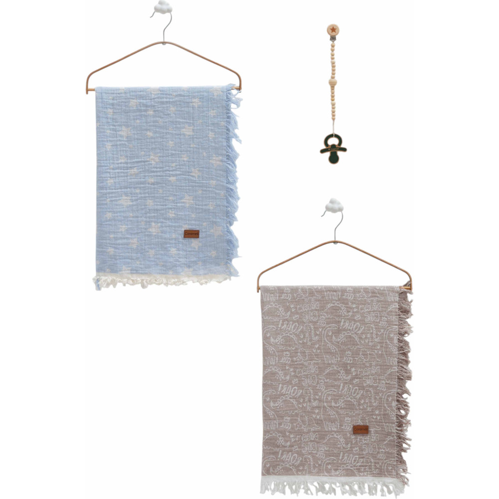 Muslin blankets set 2pcs, series BASIC. (Expected date)