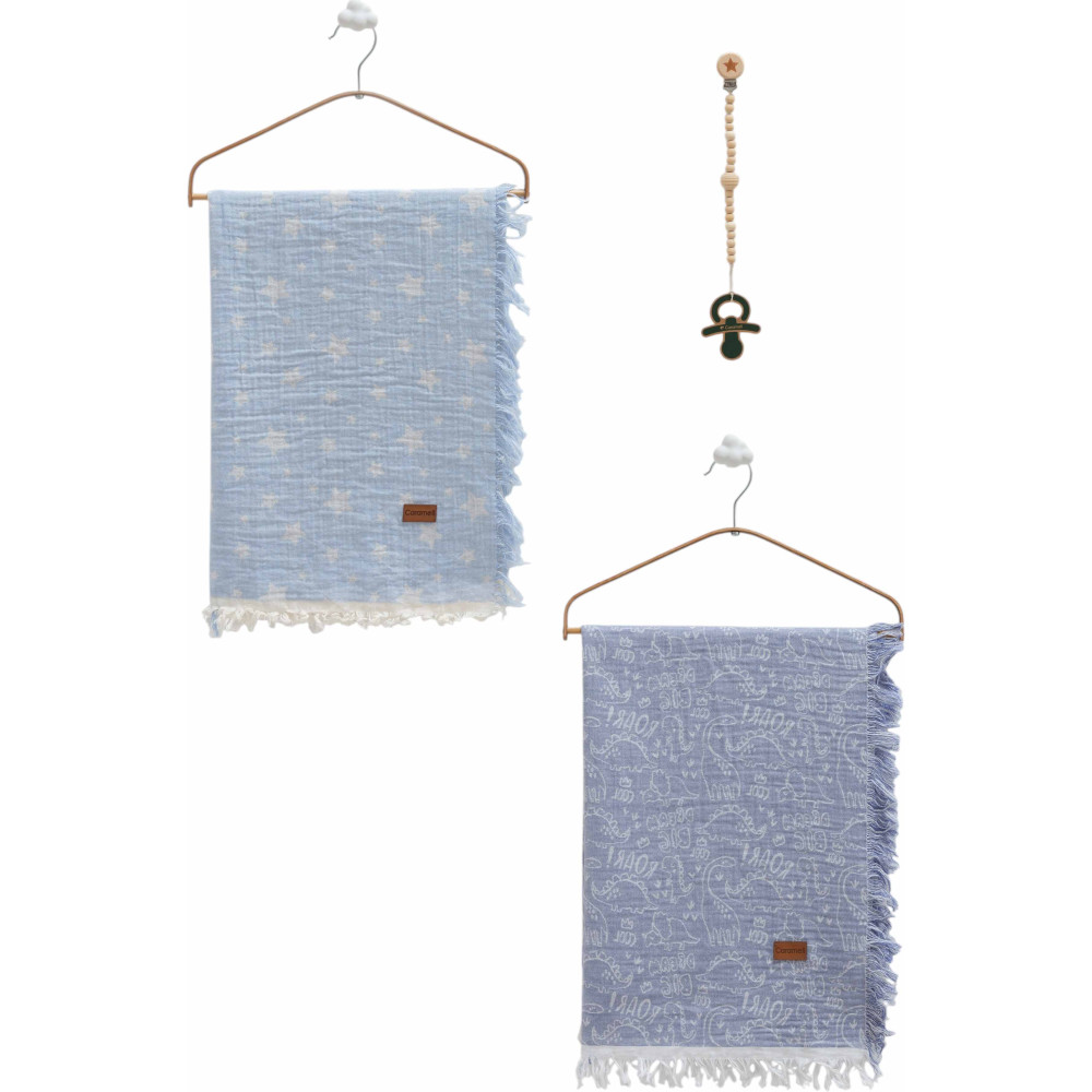 Muslin blankets set 2pcs, series BASIC. (Expected date)