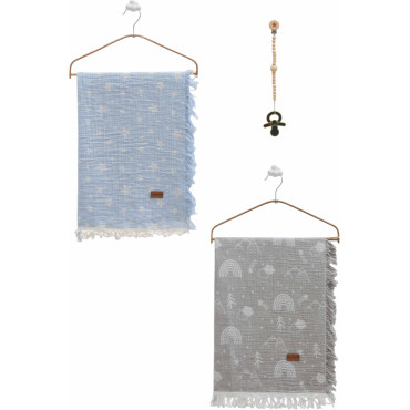 Muslin blankets set 2pcs, series BASIC. (Expected date)