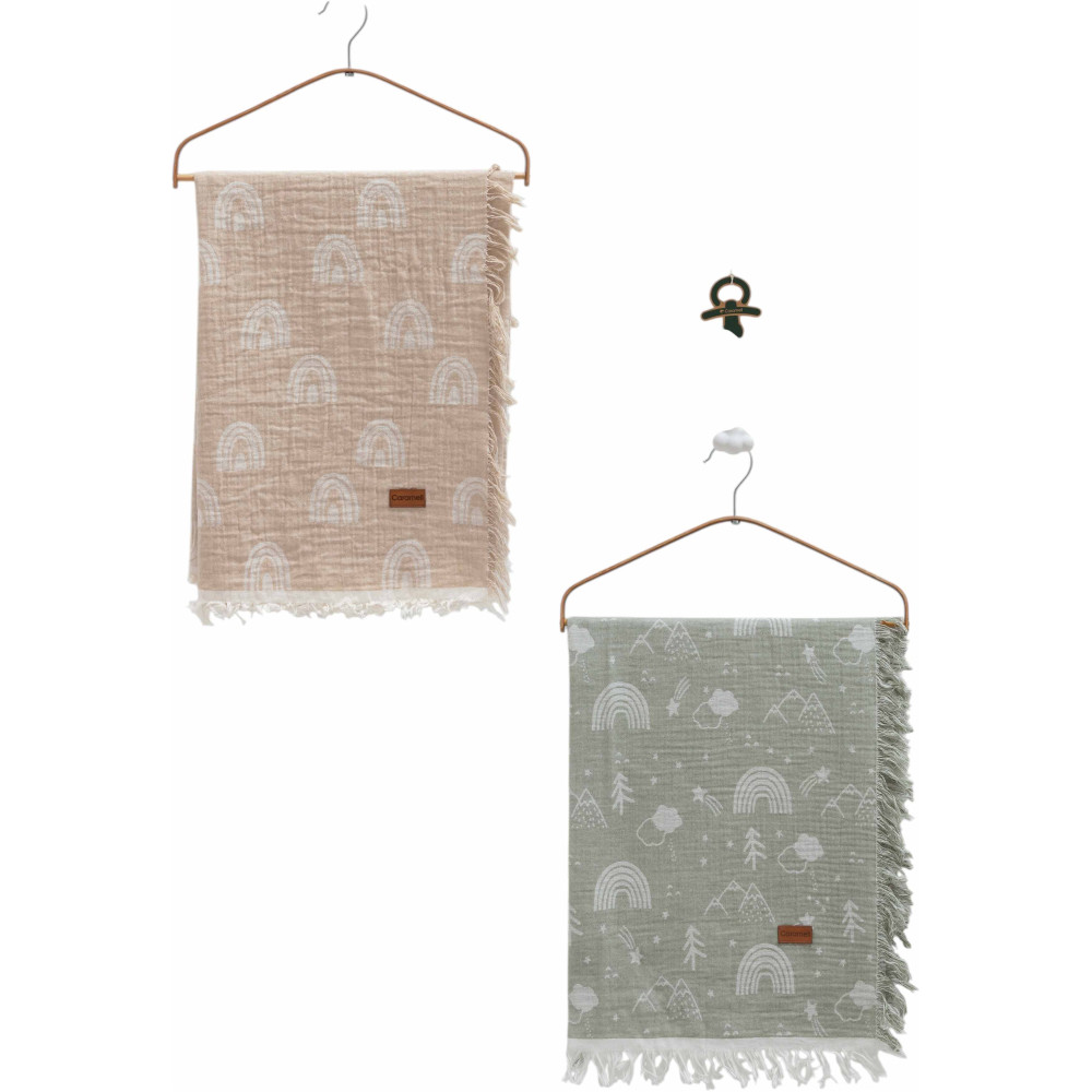 Muslin blankets set 2pcs, series BASIC. (Expected date)