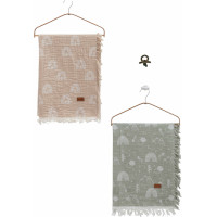 Muslin blankets set 2pcs, series BASIC
