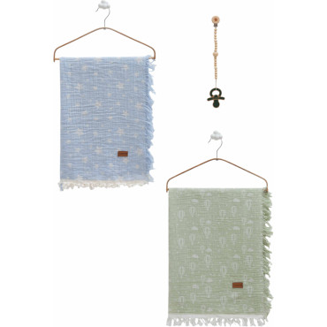 Muslin blankets set 2pcs, series BASIC. (Expected date)