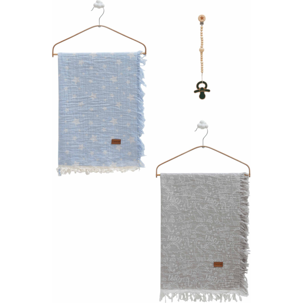 Muslin blankets set 2pcs, series BASIC. (Expected date)