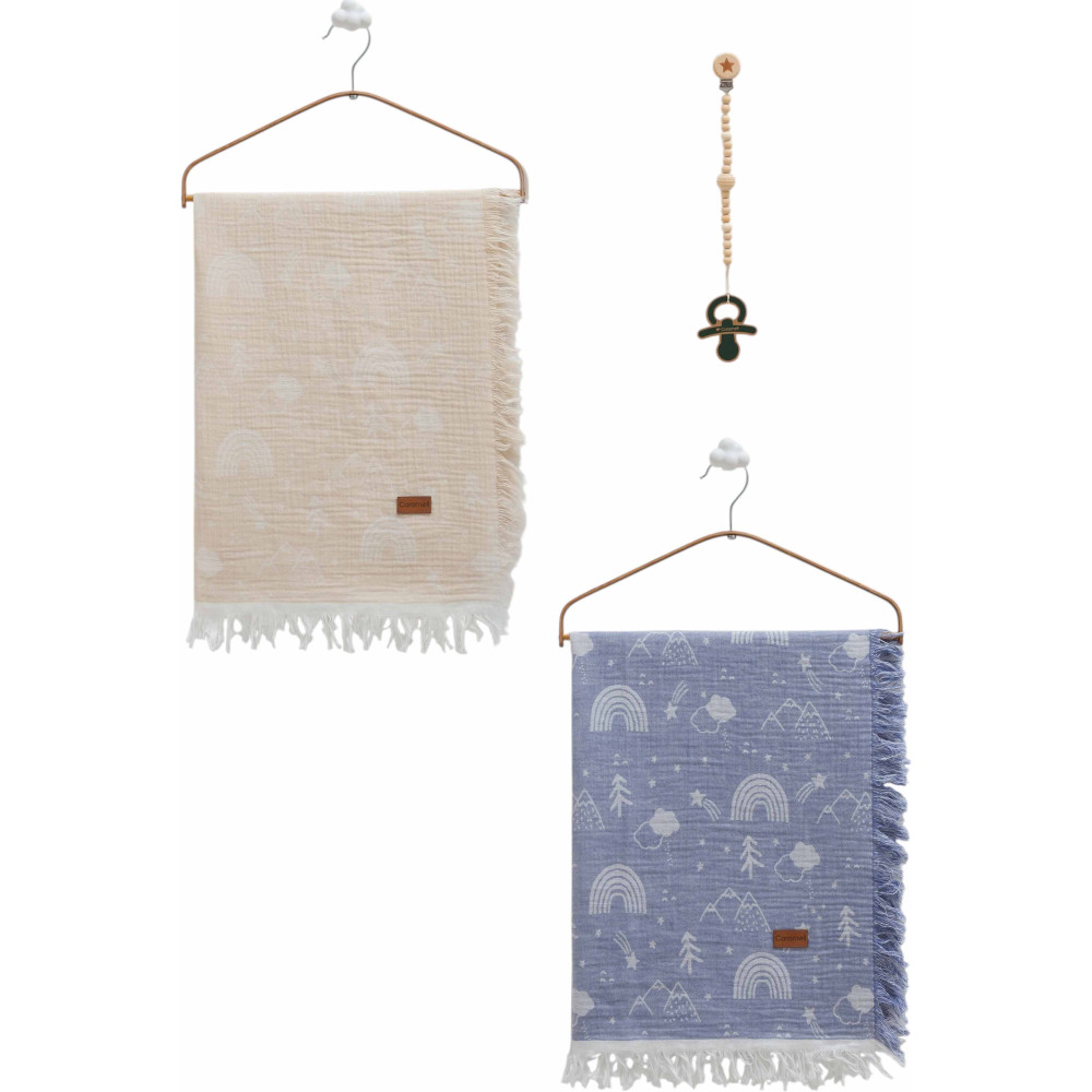 Muslin blankets set 2pcs, series BASIC. (Expected date)